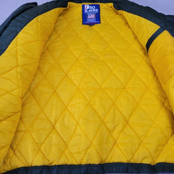Men’s Vintage NFL Pro Player Green Bay Packers Full Zip Puffer Jacket Size XL - Picture 13 of 16